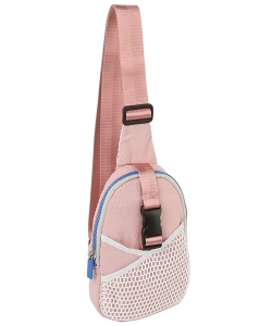 Fashion Nylon Sling Bag CJF142 PINK